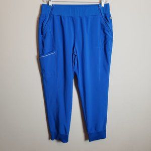 Cherokee Infinity Royal Blue Elastic Waist Jogger Scrub Pants XL